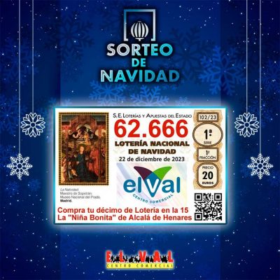 🎄 Últimos días para conseguir tu billete de Lotería de Navidad del Centro Comercial El Val.