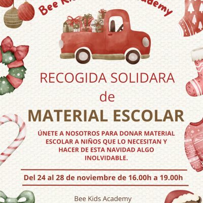 📚✨ Recogida solidaria de material escolar